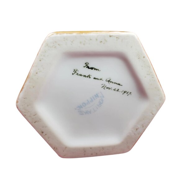 Antique Noritake Nippon Ceramic Vase Hand-Painted 1917 - Picture 7 of 9